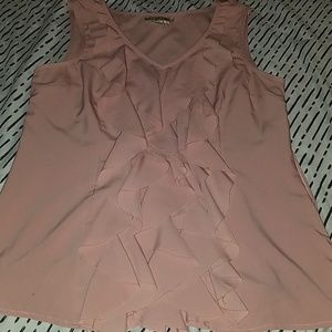 Blush dressy sleeveless top